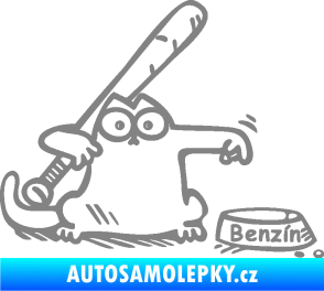 Samolepka Dolej benzin 002 pravá šedá