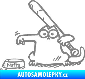 Samolepka Dolej naftu 002 levá šedá