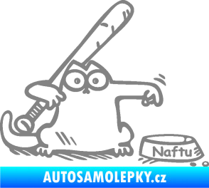 Samolepka Dolej naftu 002 pravá šedá