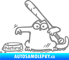 Samolepka Dolej natural levá šedá