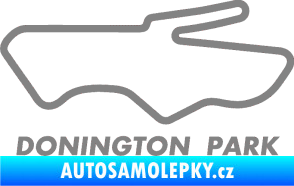 Samolepka Okruh Donington Park šedá