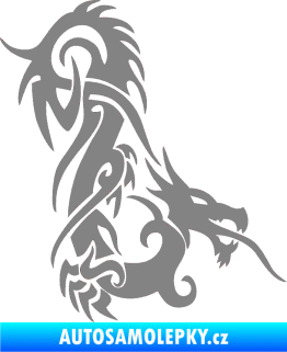 Samolepka Dragon 007 pravá šedá