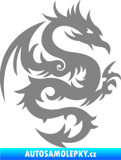 Samolepka Dragon 015 pravá šedá