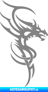 Samolepka Dragon 017 pravá šedá