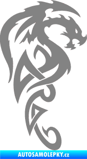 Samolepka Dragon 018 pravá šedá