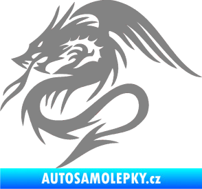 Samolepka Dragon 039 levá šedá