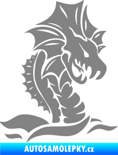 Samolepka Dragon 040 pravá šedá