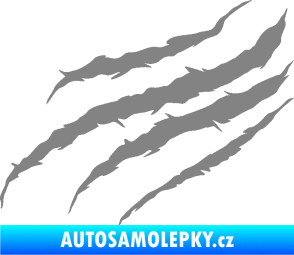 Samolepka Drápanec 001 levá šedá