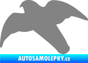 Samolepka Dravec na sklo 003 levá šedá