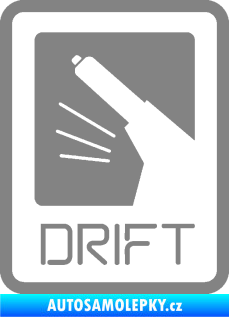 Samolepka Drift 004 šedá