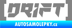 Samolepka Drift 006 nápis šedá