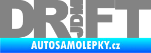 Samolepka Drift 008  nápis JDM šedá