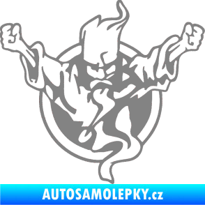 Samolepka Duch 001 pravá šedá