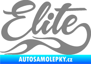 Samolepka Elite nápis šedá
