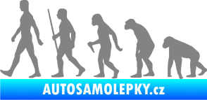 Samolepka Evoluce 001 levá šedá