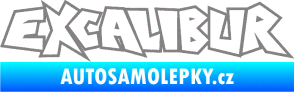 Samolepka Excalibur obrys šedá