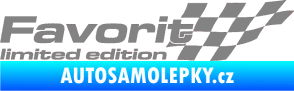 Samolepka Favorit limited edition pravá šedá