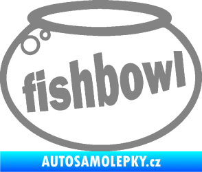 Samolepka Fishbowl akvárium šedá