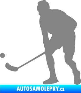 Samolepka Florbal 002 levá šedá