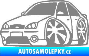 Samolepka Ford Mondeo karikatura levá šedá