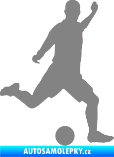 Samolepka Fotbalista 031 pravá šedá