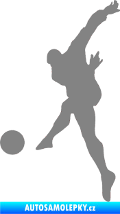 Samolepka Fotbalista 034 levá šedá