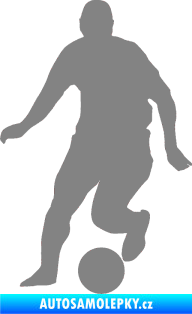 Samolepka Fotbalista 046 levá šedá