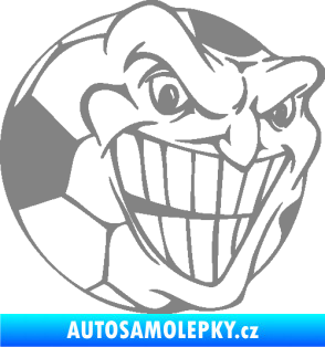 Samolepka Fotbalový míč 002 pravá šedá