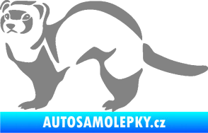 Samolepka Fretka 002 levá šedá