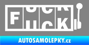 Samolepka Fuck kasino šedá