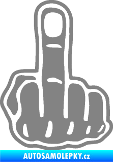 Samolepka Fuck off levá šedá