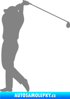 Samolepka Golfista 004 levá šedá