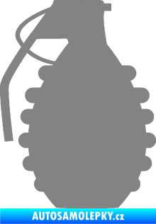 Samolepka Granát 002 levá šedá