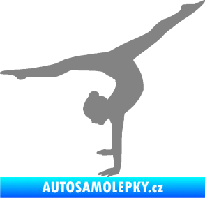 Samolepka Gymnastka 005 levá šedá