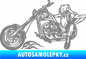Samolepka Harley 001 levá šedá