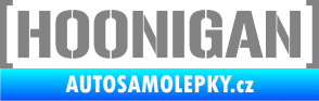 Samolepka Hoonigan nápis šedá