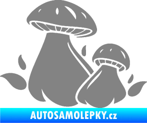 Samolepka Houby 002 levá šedá