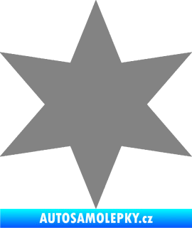 Samolepka Hvězda 002 šedá