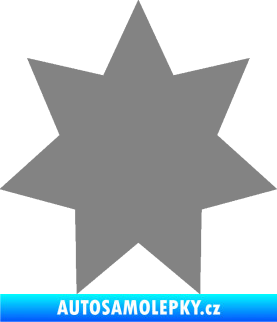 Samolepka Hvězda 003 šedá