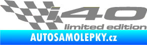 Samolepka i40 limited edition levá šedá