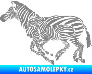 Samolepka Interiér 020 levá zebry šedá