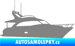 Samolepka Jachta 001 pravá šedá