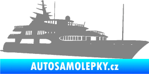Samolepka Jachta 004 pravá šedá