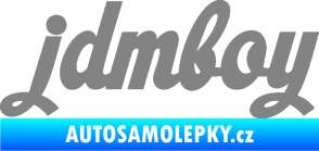 Samolepka Jdm boy nápis šedá