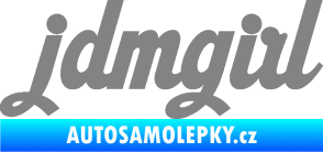Samolepka Jdm girl 002 nápis šedá