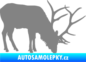 Samolepka Jelen 008 pravá šedá
