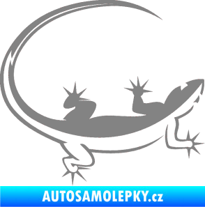 Samolepka Ještěrka 010 pravá šedá