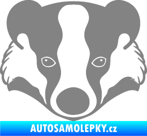 Samolepka Jezevec 001  šedá