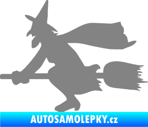 Samolepka Ježibaba levá šedá