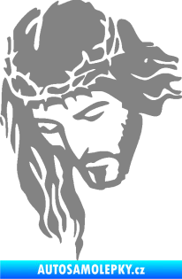 Samolepka Ježíš 003 levá šedá